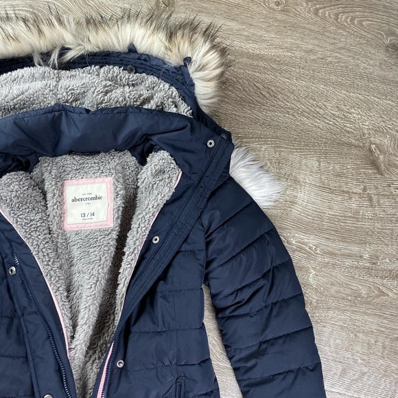 abercrombie long puffer